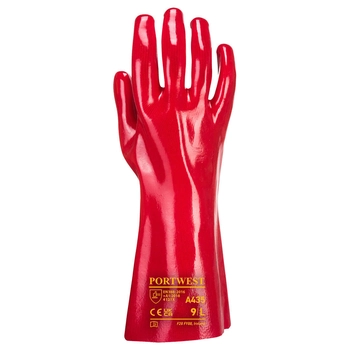 ROKAVICE A435RER PVC 35cm, rdeče