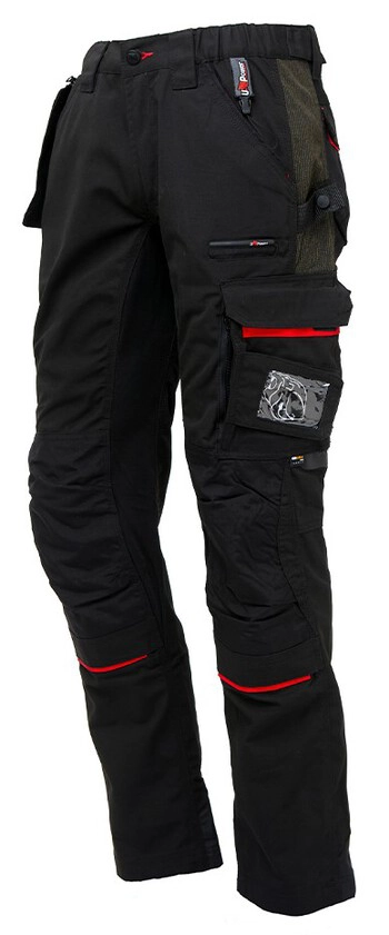 HLAČE RACE, črna, black carbon