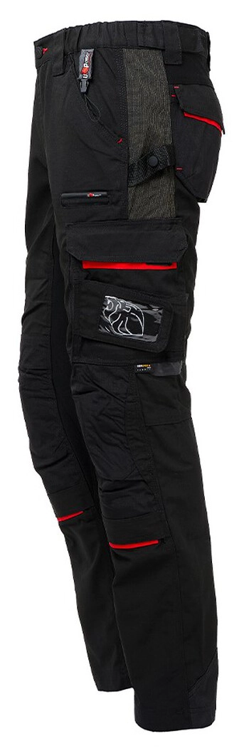 HLAČE RACE, črna, black carbon