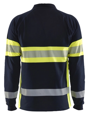 MAJICA POLO MULTINORM 3438, modra/rumena