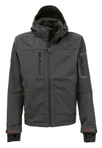 JAKNA SOFTSHELL METROPOLIS, siva, grey meteorite