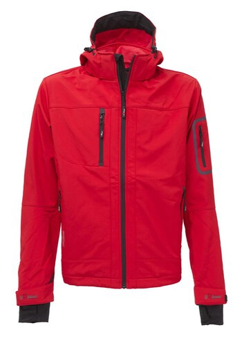JAKNA SOFTSHELL METROPOLIS, rdeča, red magma