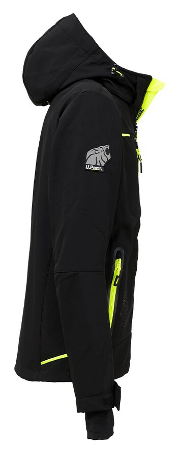JAKNA SOFTSHELL SPACE, črna, black carbon